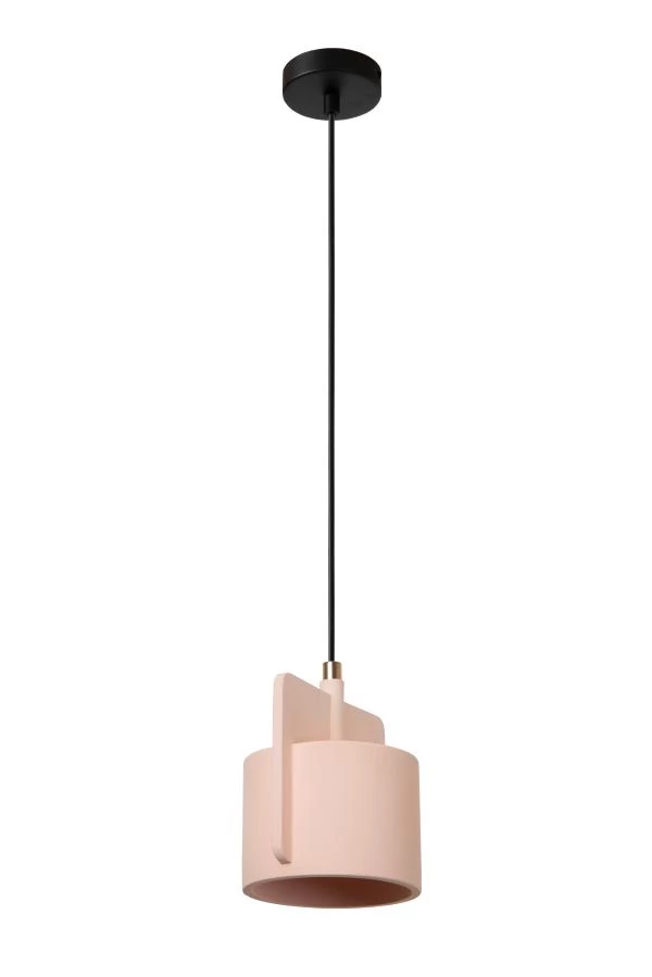 Lucide NINJA - Pendant light - Ø 16 cm - 1xE27 - Pink - turned off